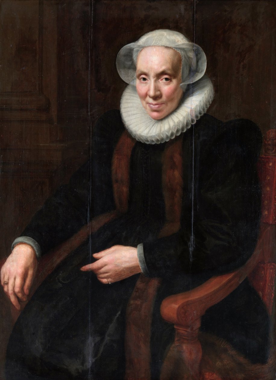 Portrett av Maria av Utrecht (1553-1629) av Paulus Moreelse