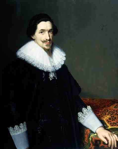 Portrett av Mr van Voorst (en av et par: 132050), 1628 av Paulus Moreelse