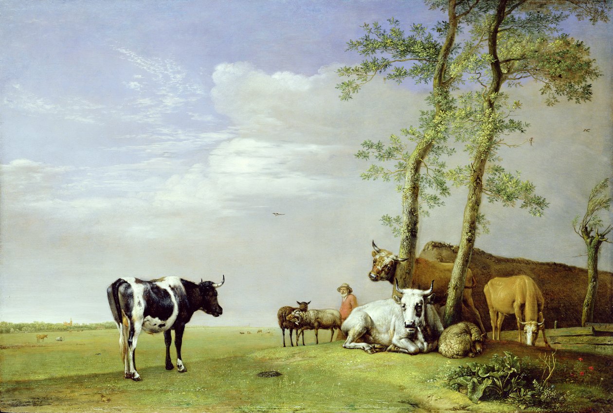 En landsmann med sin flokk, 1648 av Paulus Potter