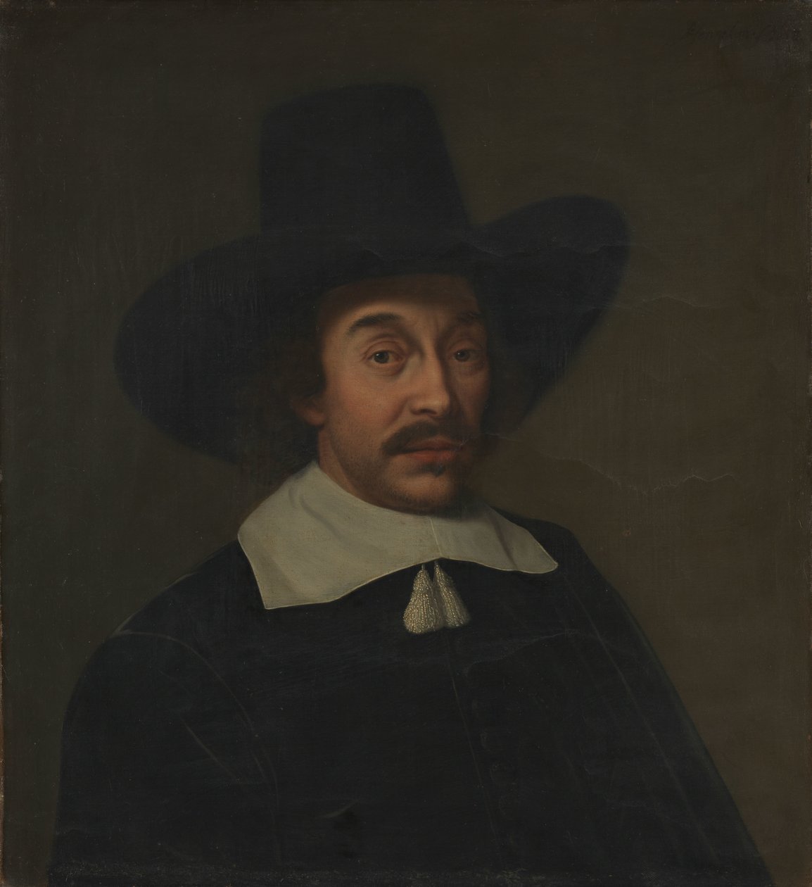 Portrett av en mann, muligens Jan de Hooghe (1608-1682) av Paulus Hennekyn