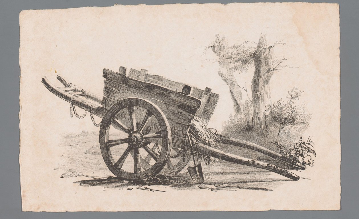 Bil med to hjul av Paulus Lauters (attributed to)