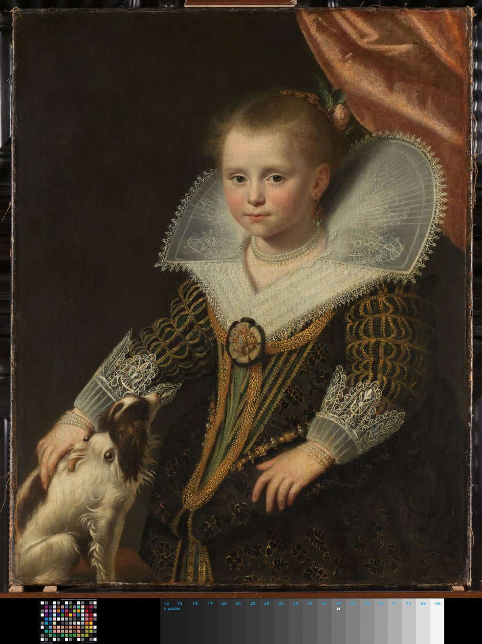 Portrett av en jente, kjent som "Den lille prinsessen" av Paulus Moreelse