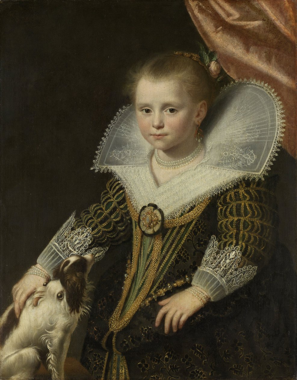 Portrett av en jente, kjent som The Little Princess, 1623 av Paulus Moreelse
