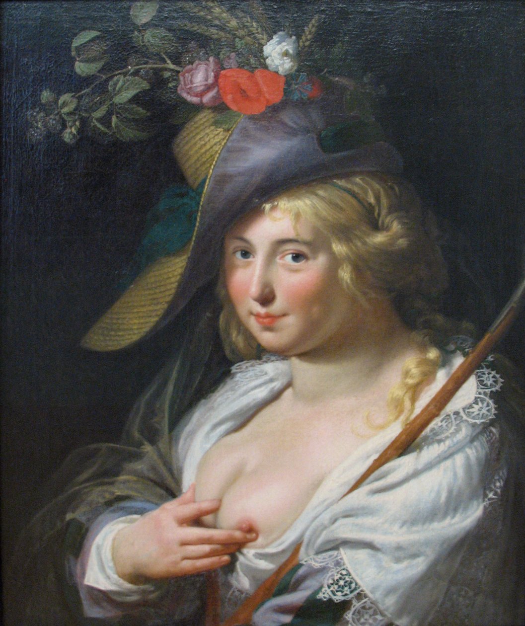 Den blonde gjeterjenta av Paulus Moreelse