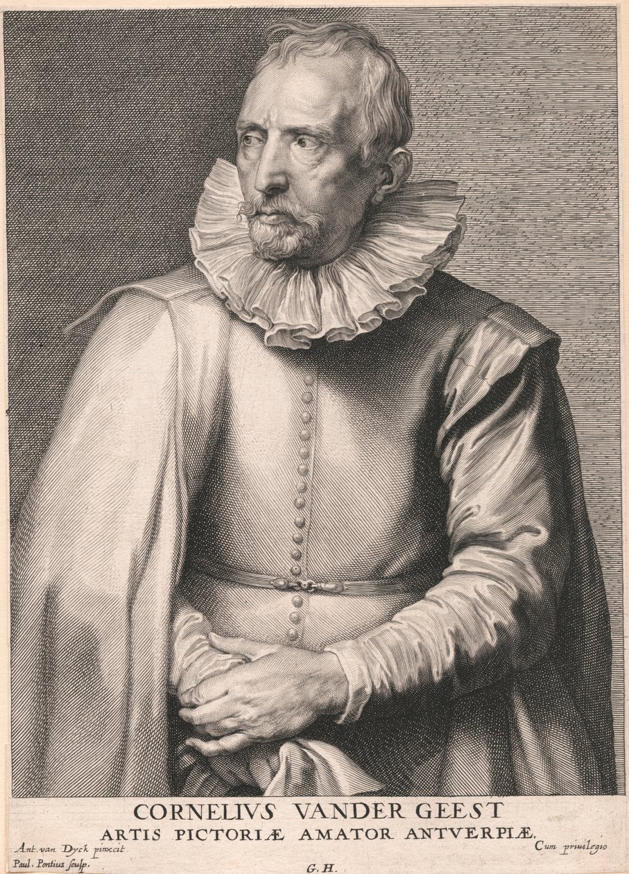 Cornelius Vander Geest, elsker av malerkunsten i Antwerpen av Paulus Pontius