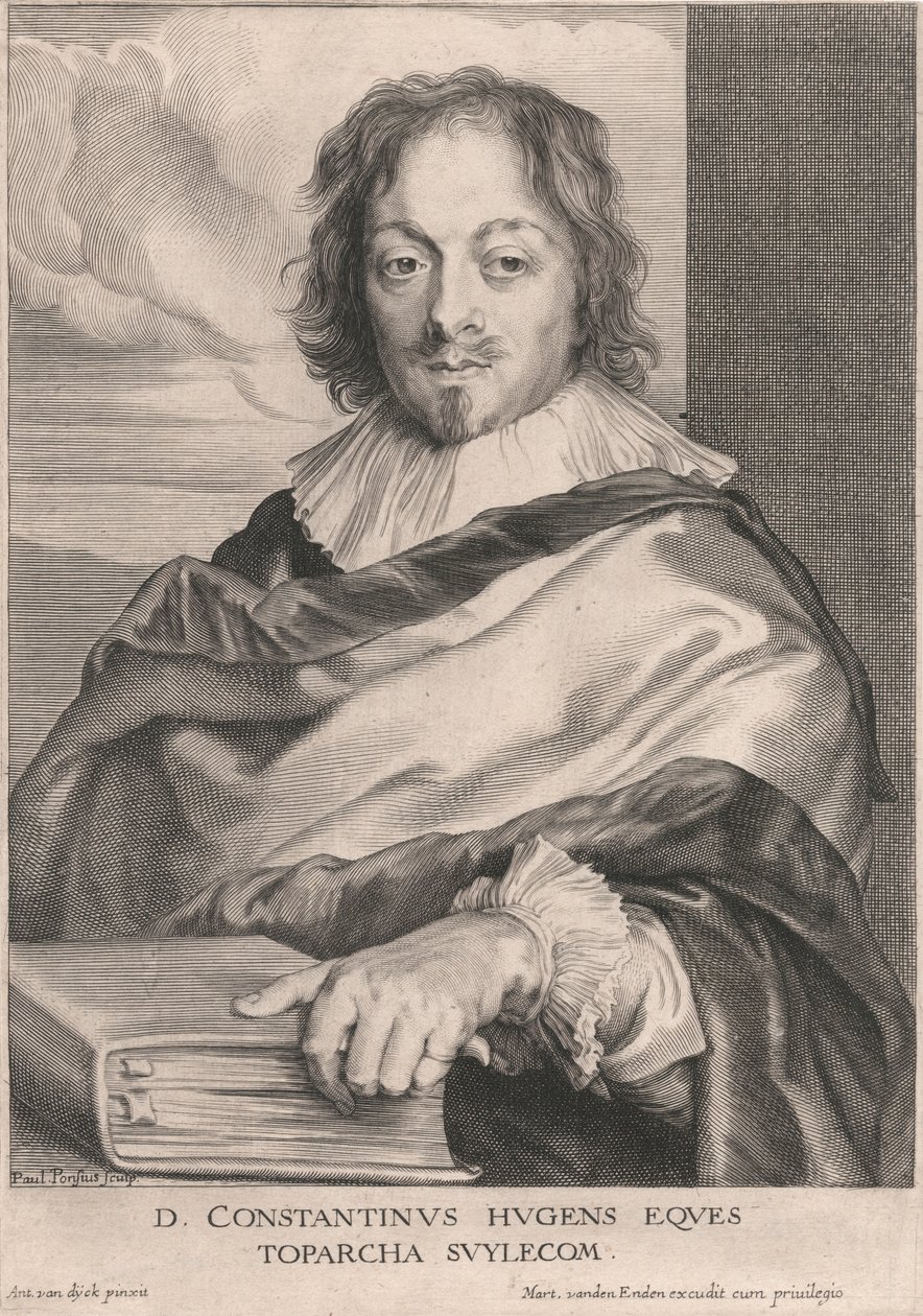 D. Constantinus Hugens Eques, Toparcha Suylecom av Paulus Pontius