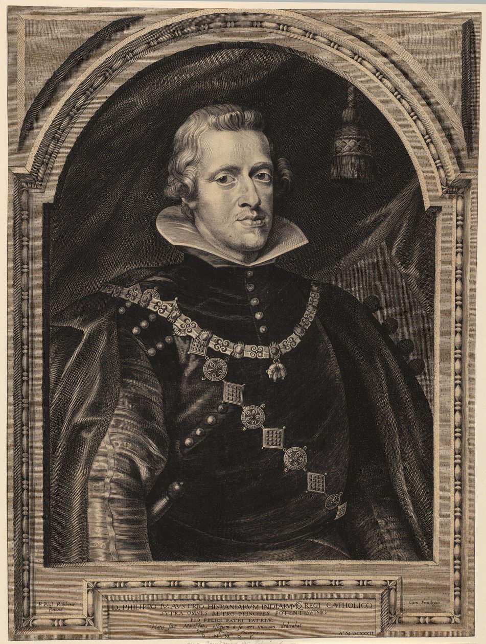 Portrett av Filip IV, konge av Spania av Paulus Pontius