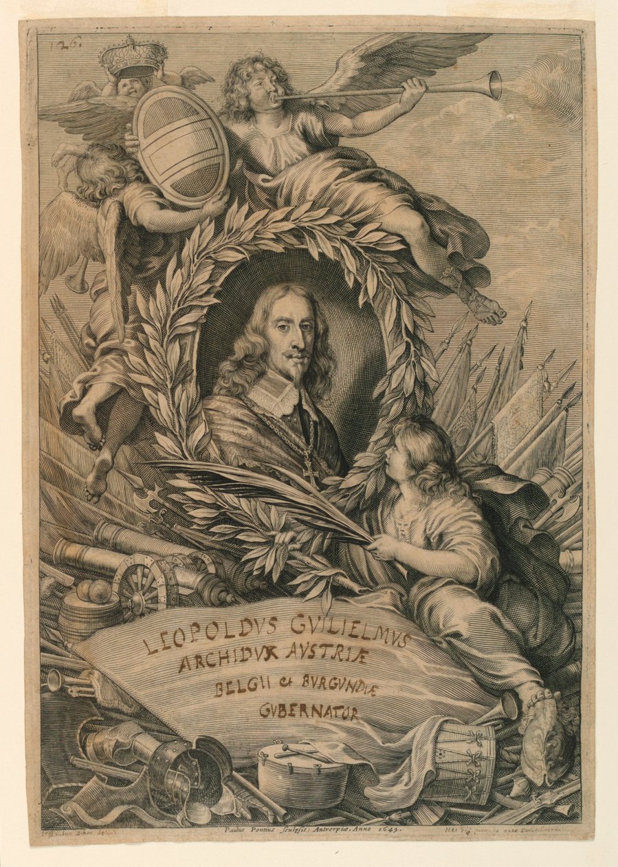 Portrett av erkehertug Leopold Wilhelm (1614-1662) av Paulus Pontius