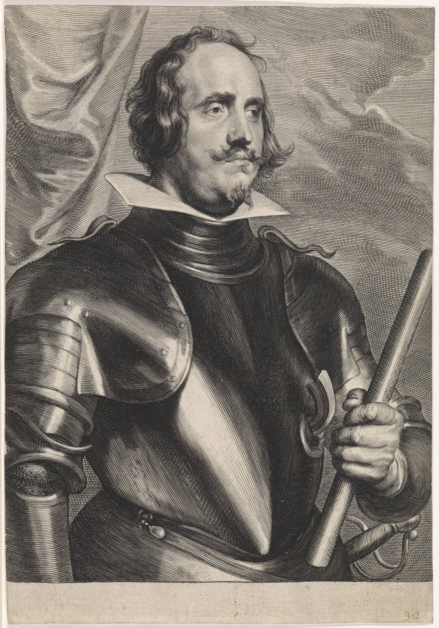 Portrett av Emanuel Frockas, greve av Feria av Paulus Pontius