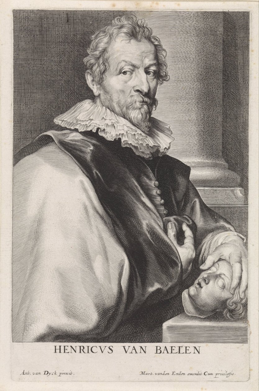 Portrett av maleren Hendrik van Balen (I) av Paulus Pontius