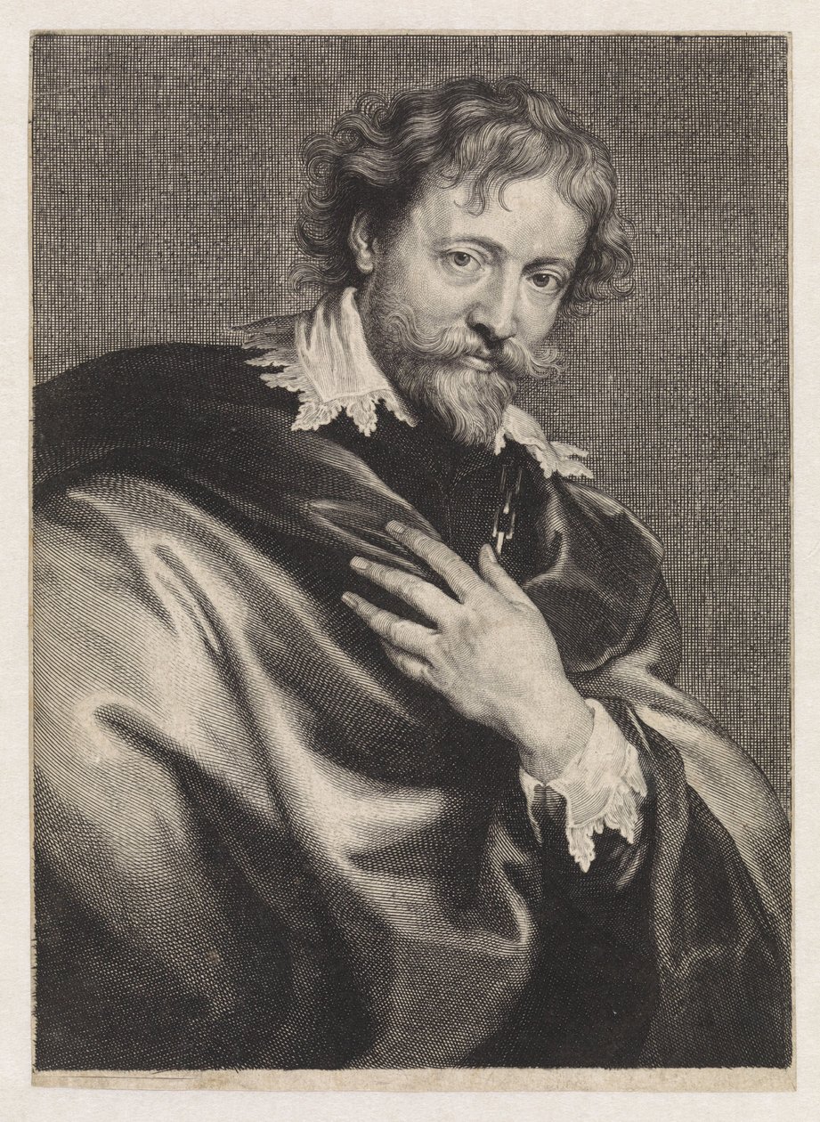 Portrett av maleren Peter Paul Rubens av Paulus Pontius