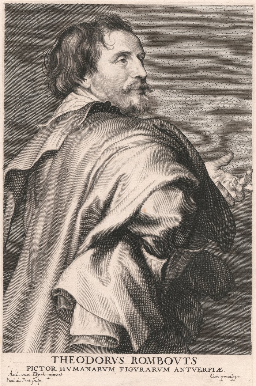 Theodore Rombouts, maler av menneskelige figurer i Antwerpen av Paulus Pontius
