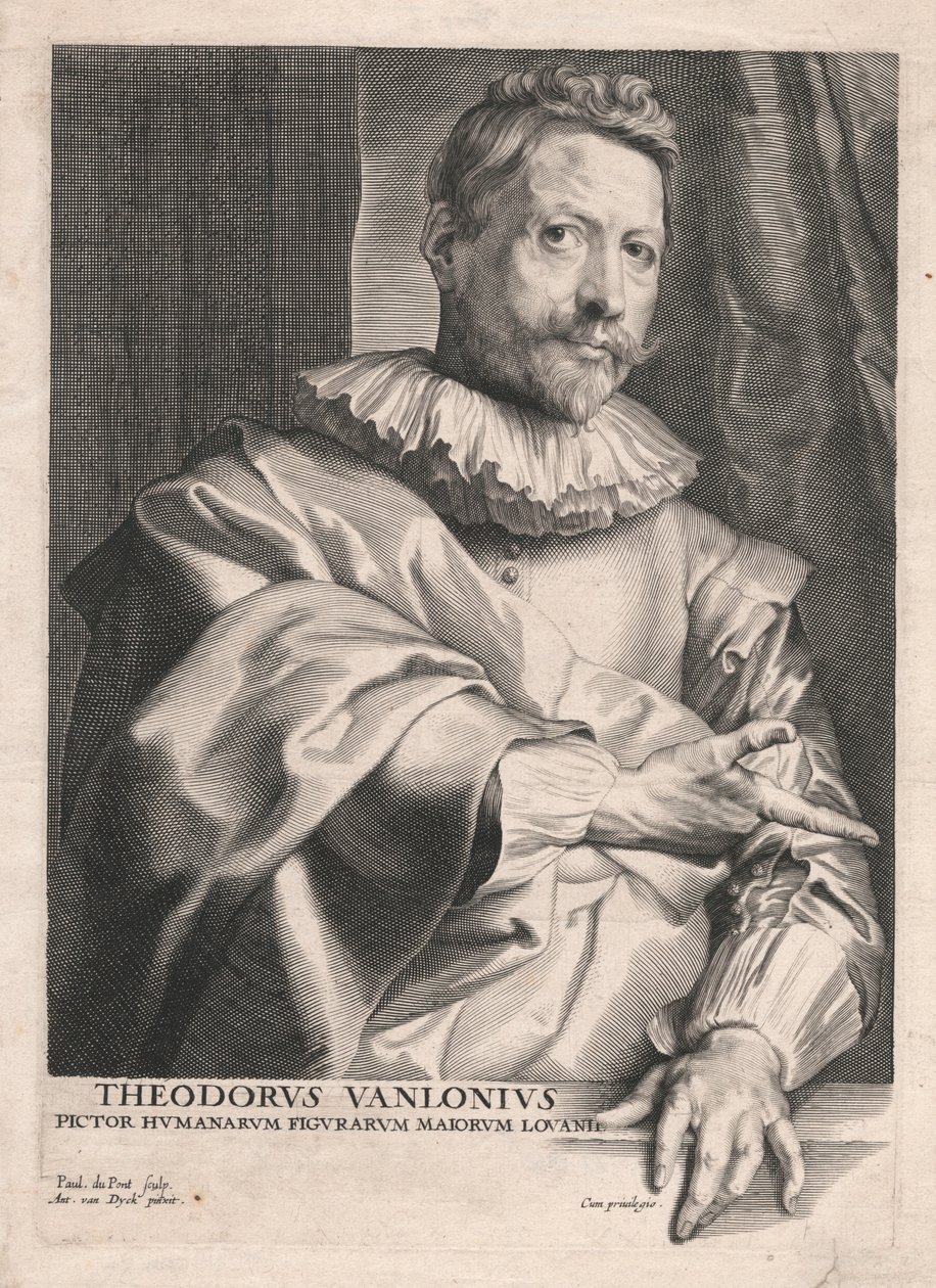 Theodore van Lonius, maler av menneskelige figurer Majors of Louvain av Paulus Pontius