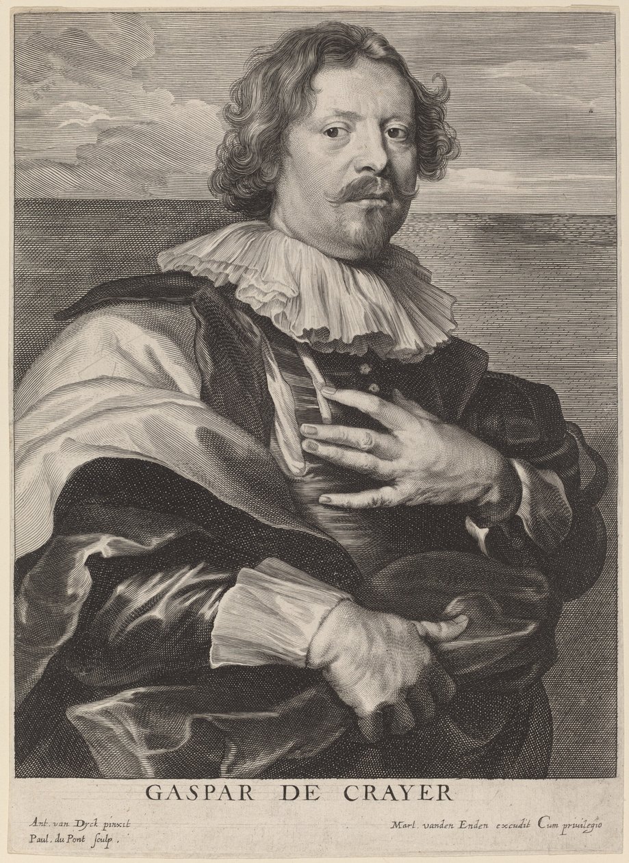 Gaspar de Crayer av Paulus Pontius after Sir Anthony van Dyck