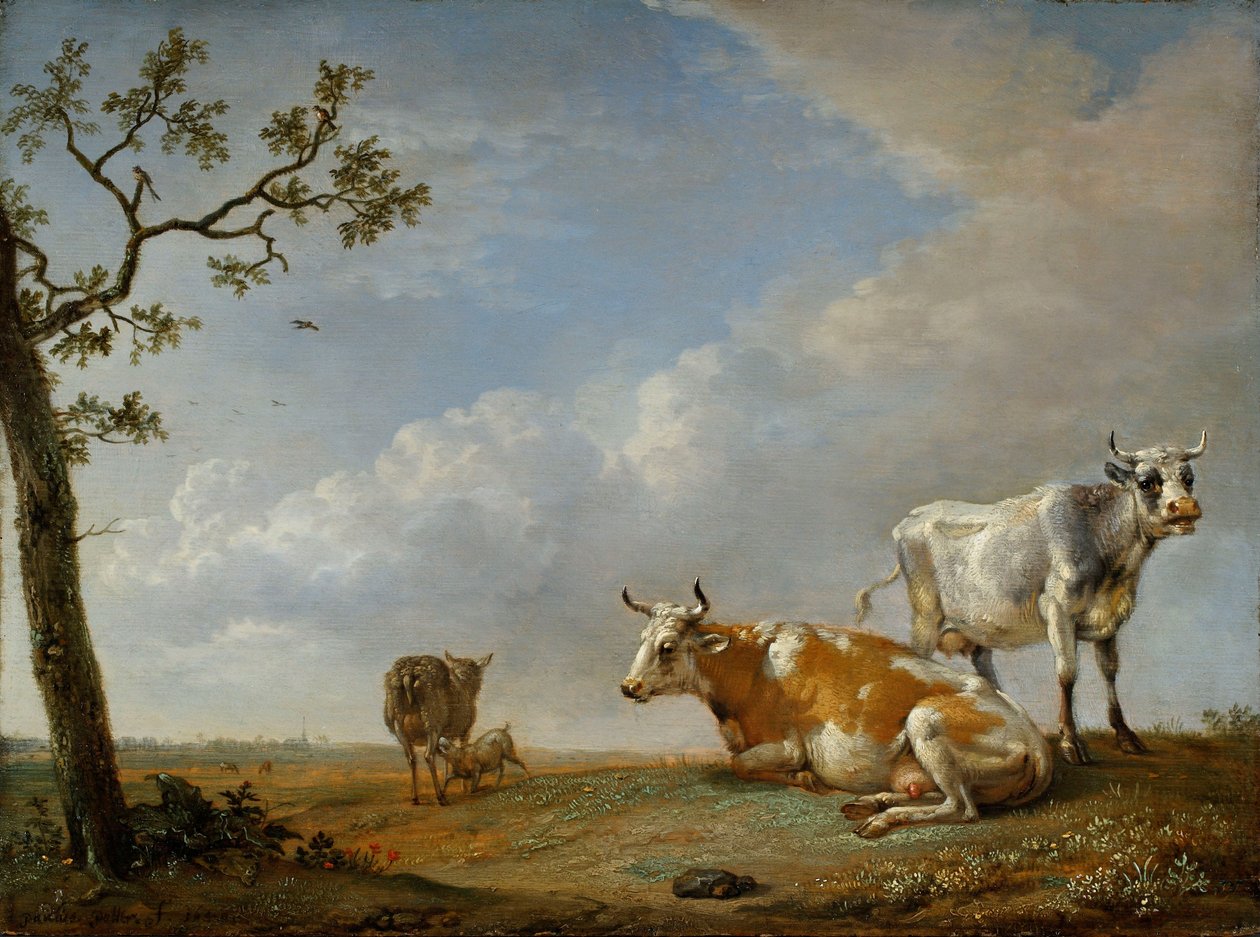 Dyr som hviler på beitet av Paulus Potter