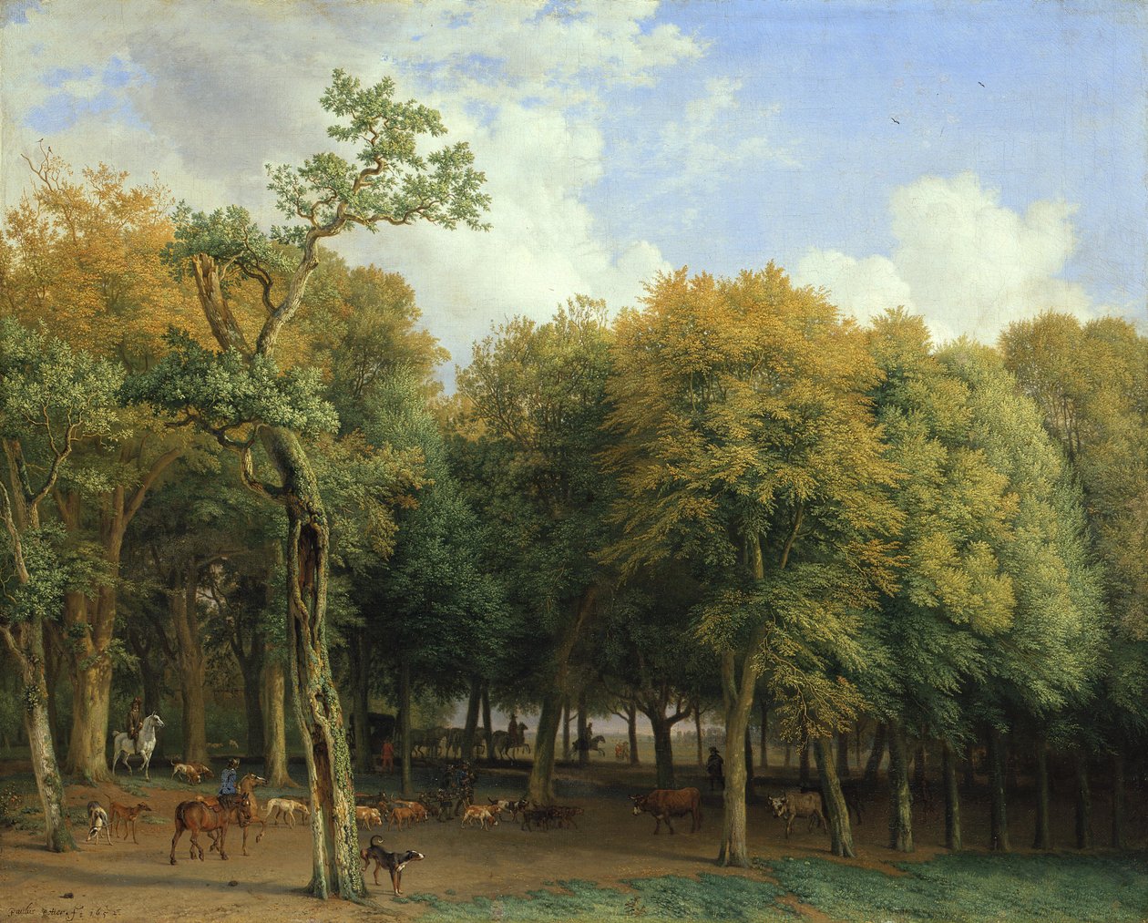 Avreise til jakten av Paulus Potter