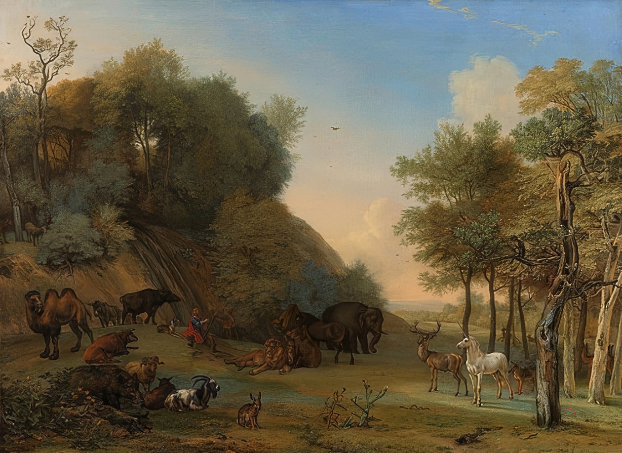 Orfeus og dyrene. 1650 av Paulus Potter