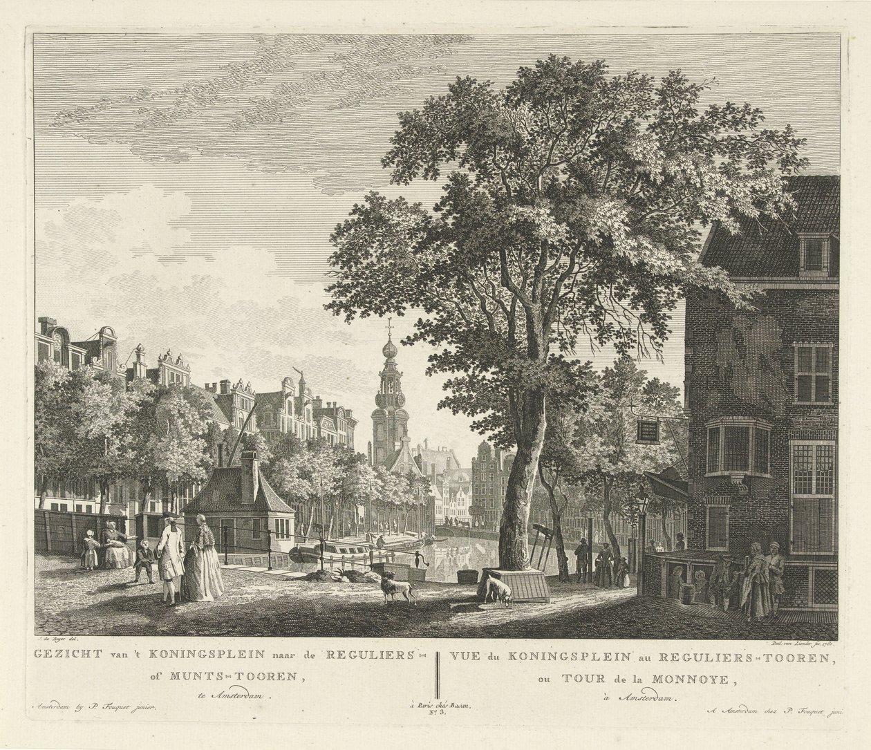 Utsikt over Munttoren i Amsterdam Utsikt fra 