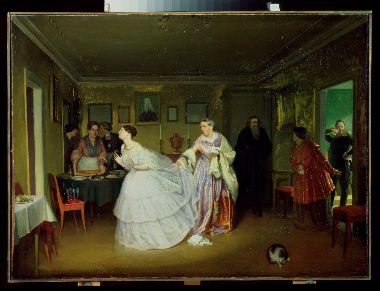 Majorens ekteskapsforslag, 1851 av Pavel Andreevich Fedotov