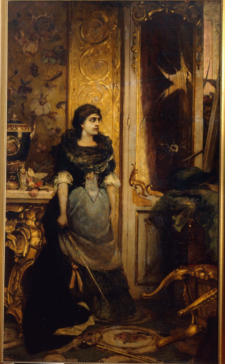 La derniere etape. Peinture de Pavel Alexandrovich Svedomsky (Svedomski) (1849-1904), huile sur toile av Pavel Alexandrovich Svedomsky