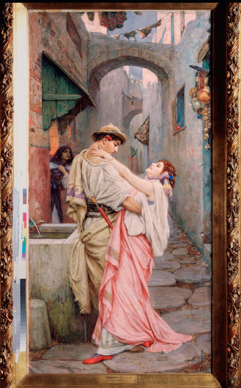 ""Messaline"" Representasjon av Valeria Messalina, grande debauchee de la Rome antique. Peinture de Pavel Alexandrovich Svedomsky (Svedomski) (1849-1904) 1900 Kazan, Statens kunstmuseum i Tatarstan, Russland av Pavel Alexandrovich Svedomsky