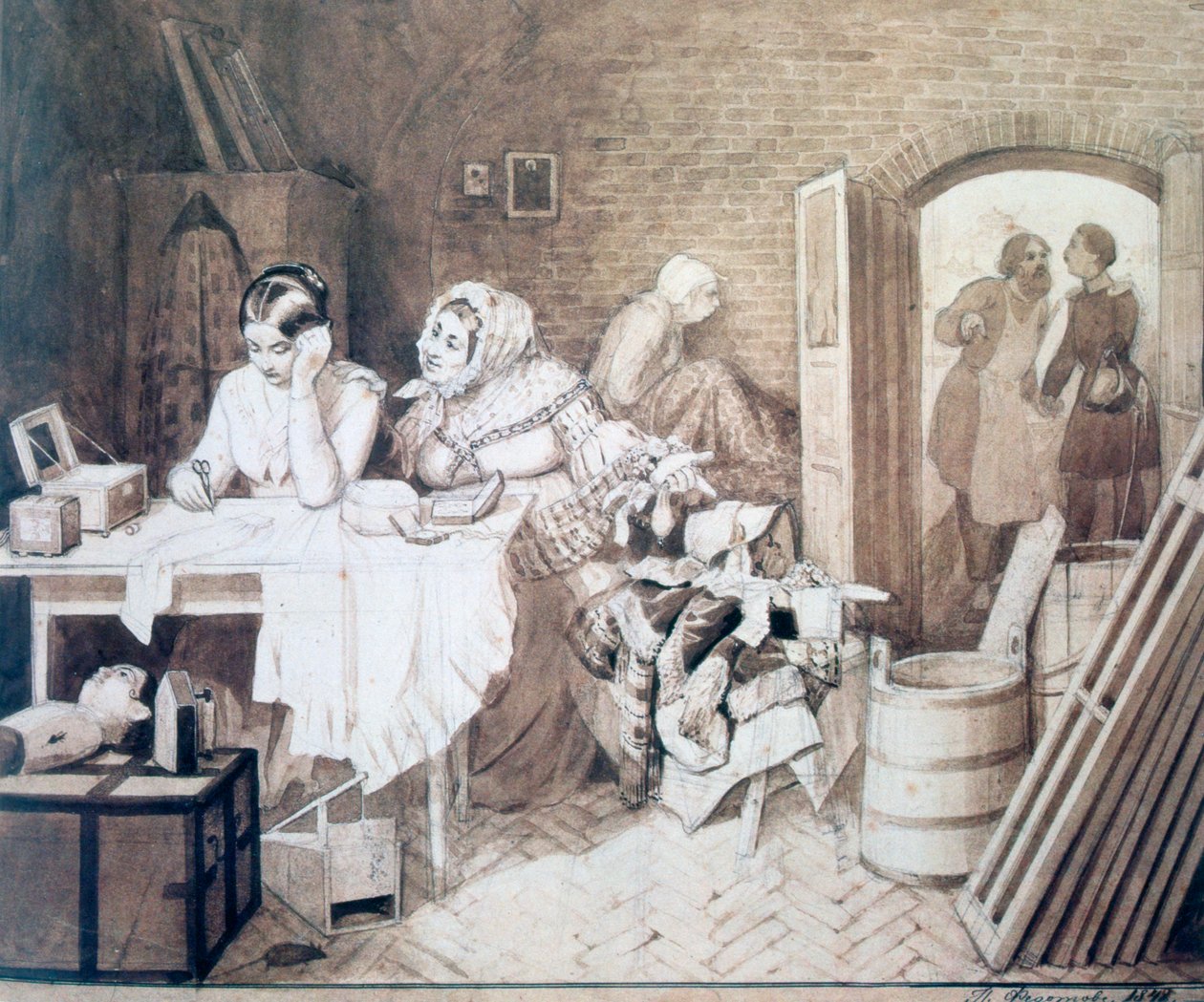 Musefelle, 1846 av Pavel Andreevich Fedotov