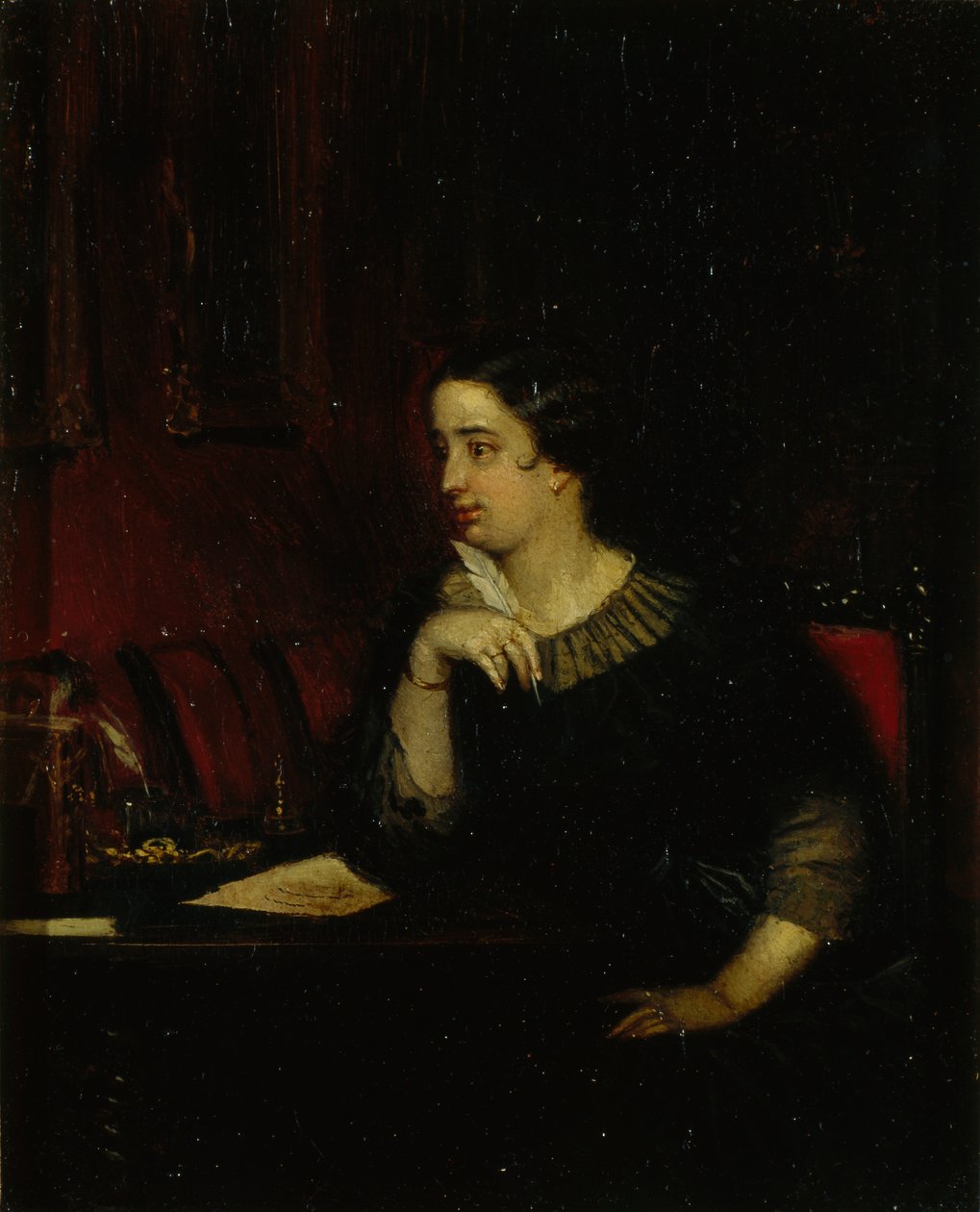 Portrett av poetinnen Yevdokia Petrovna Rostopchina 1811-1858, 1850 av Pavel Andreevich Fedotov