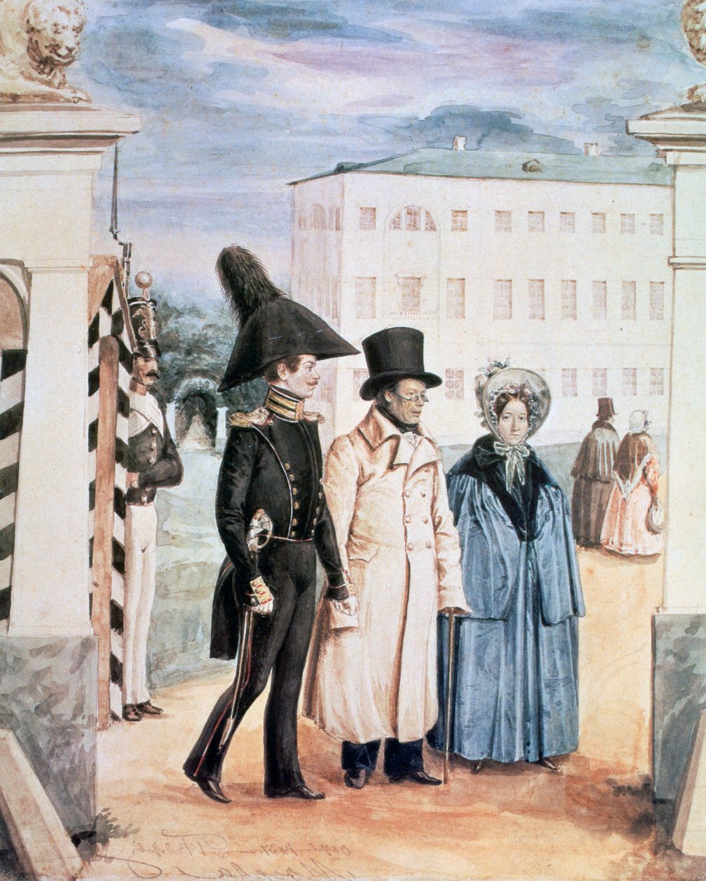 The Walk, 1837 av Pavel Andreevich Fedotov