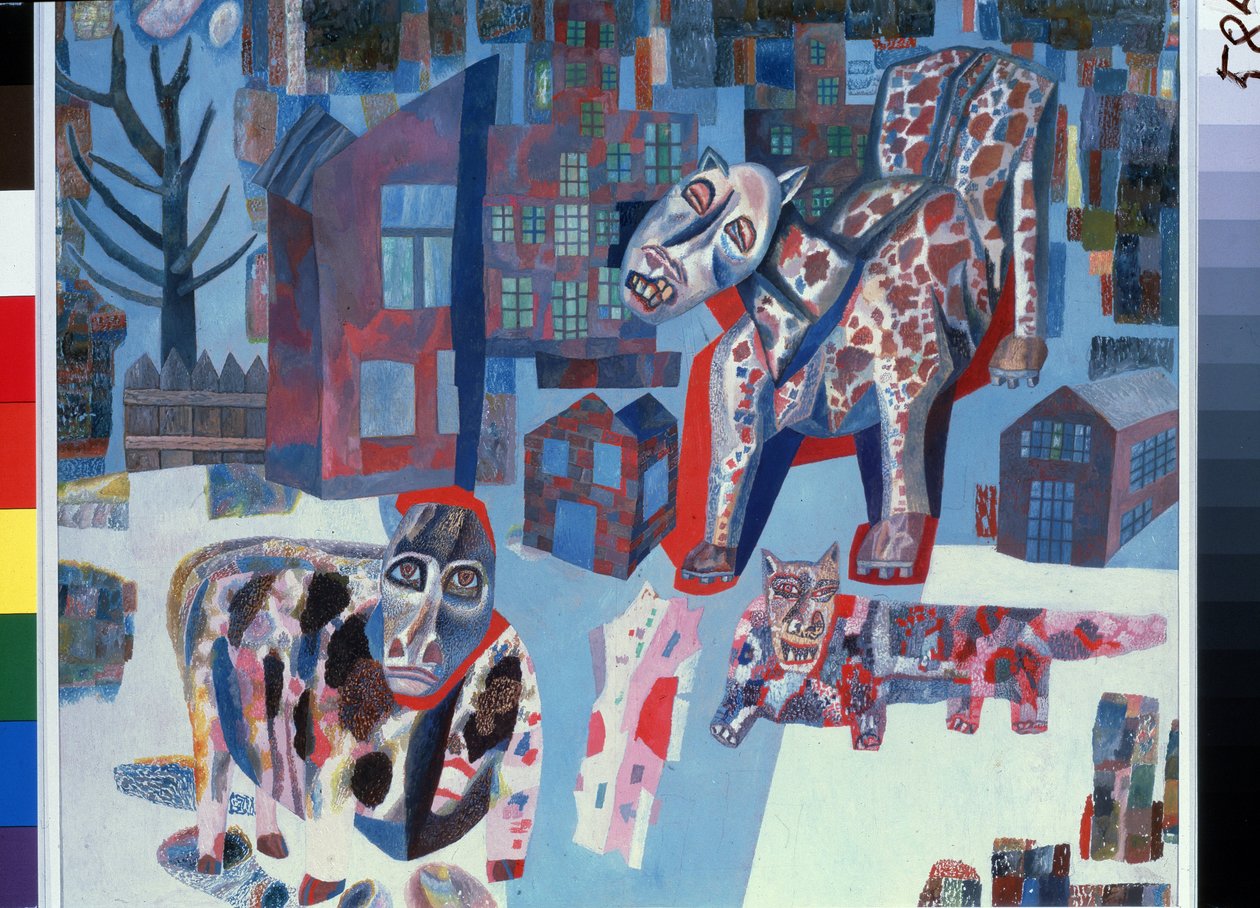 Animaux (Animals). Monstres geants envahissant les rues d
