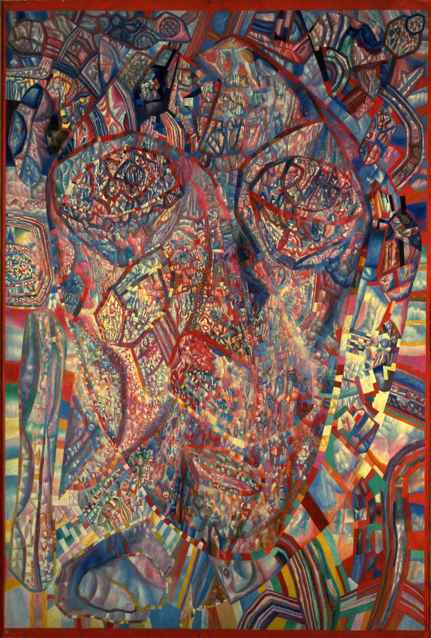 Et levende hode, 1923 av Pavel Nikolayevich Filonov