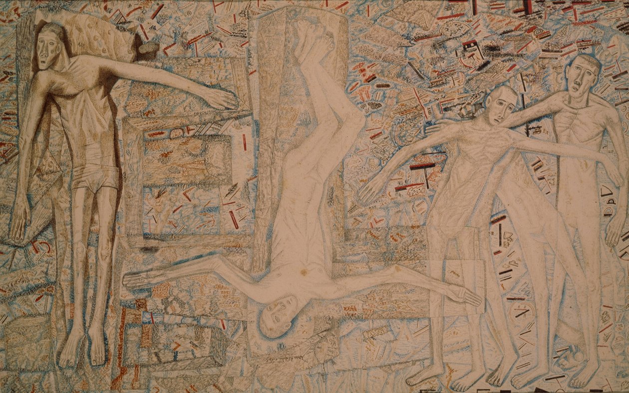 Henrettelse, 1912 av Pavel Nikolayevich Filonov