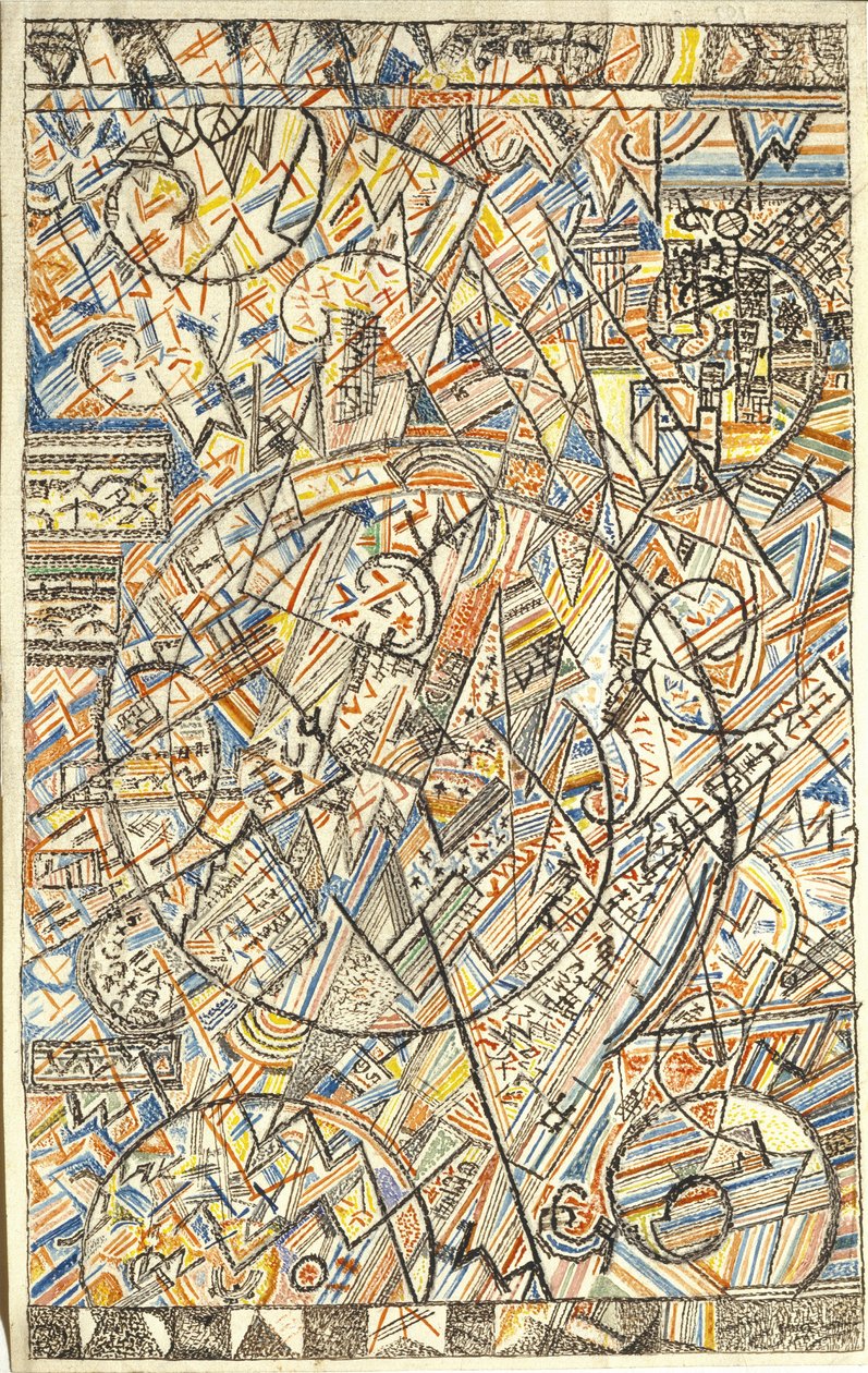 Universets formel, 1920-1922 av Pavel Nikolayevich Filonov