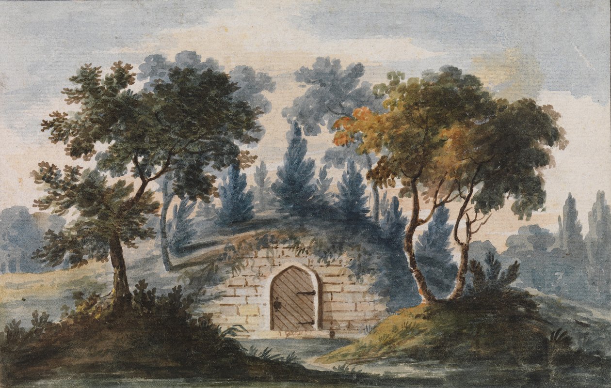 General Washingtons grav ved Mount Vernon Kopi etter gravering i The Port Folio..., 1811-ca.1813. av Pavel Petrovic Svin