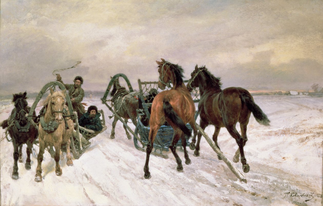 Møte, 1876 av Pawel Kowalewsky
