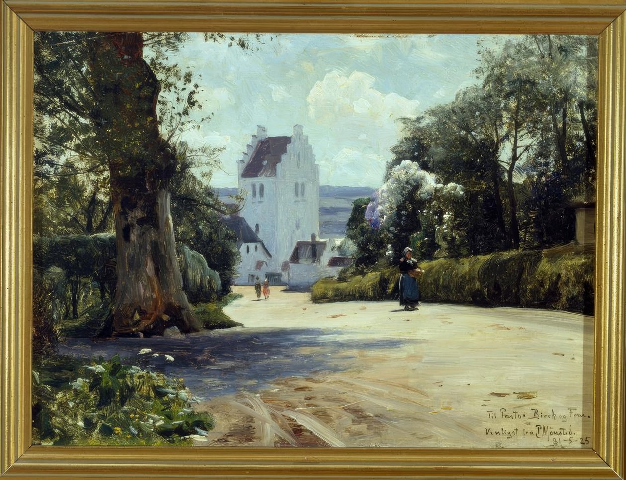 Utsikt over St. Jörgens kirke av Peder Monsted