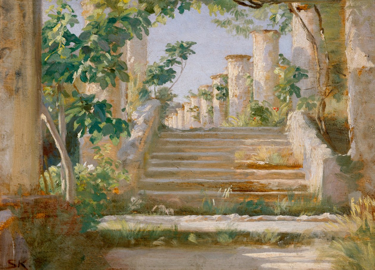 Loggia i Ravello av Peder Severin Krøyer