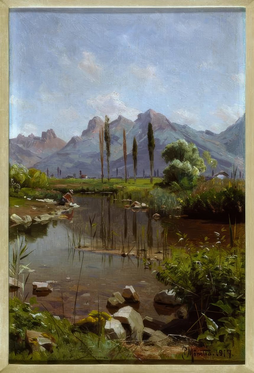 Bekkebredder ved Genfersjøen av Peder Monsted