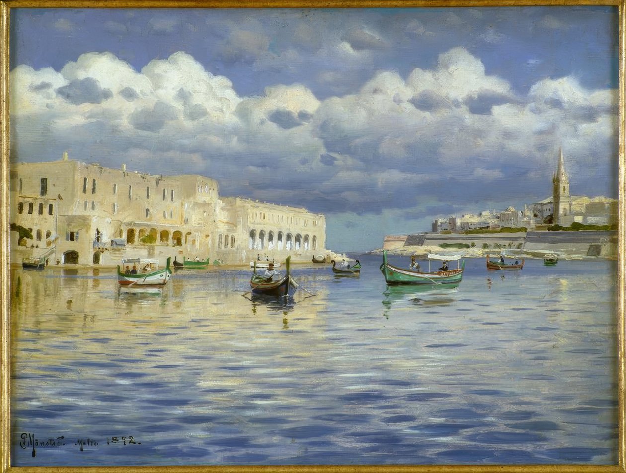 I havnen på Malta av Peder Monsted