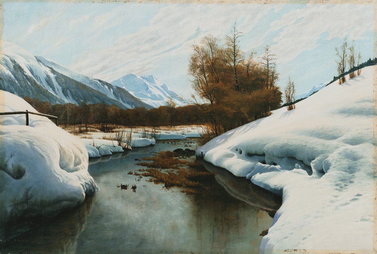 Nær La Punt, St. Moritz i Engadindalen av Peder Monsted