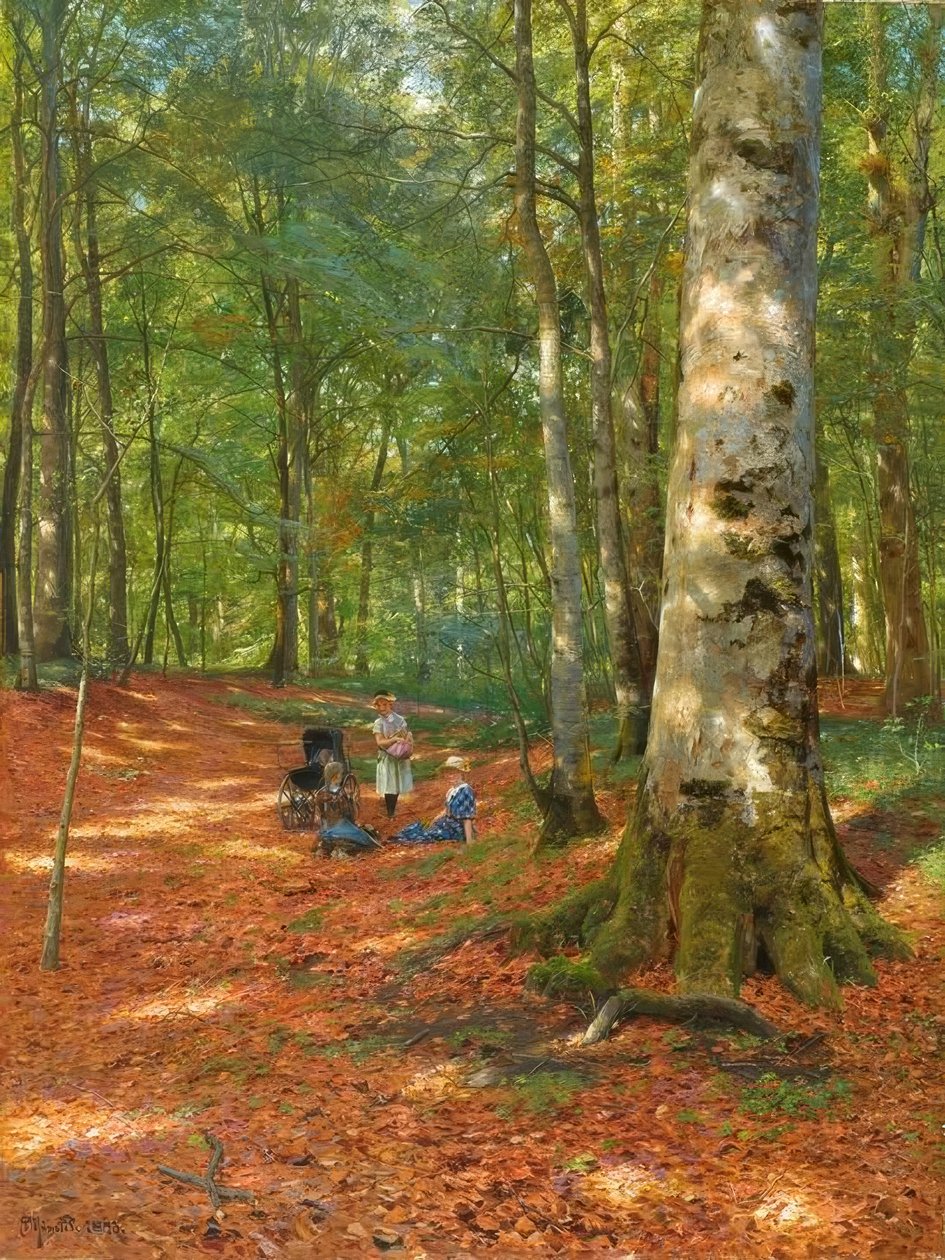 P.Mönsted, I skogryddingen av Peder Monsted