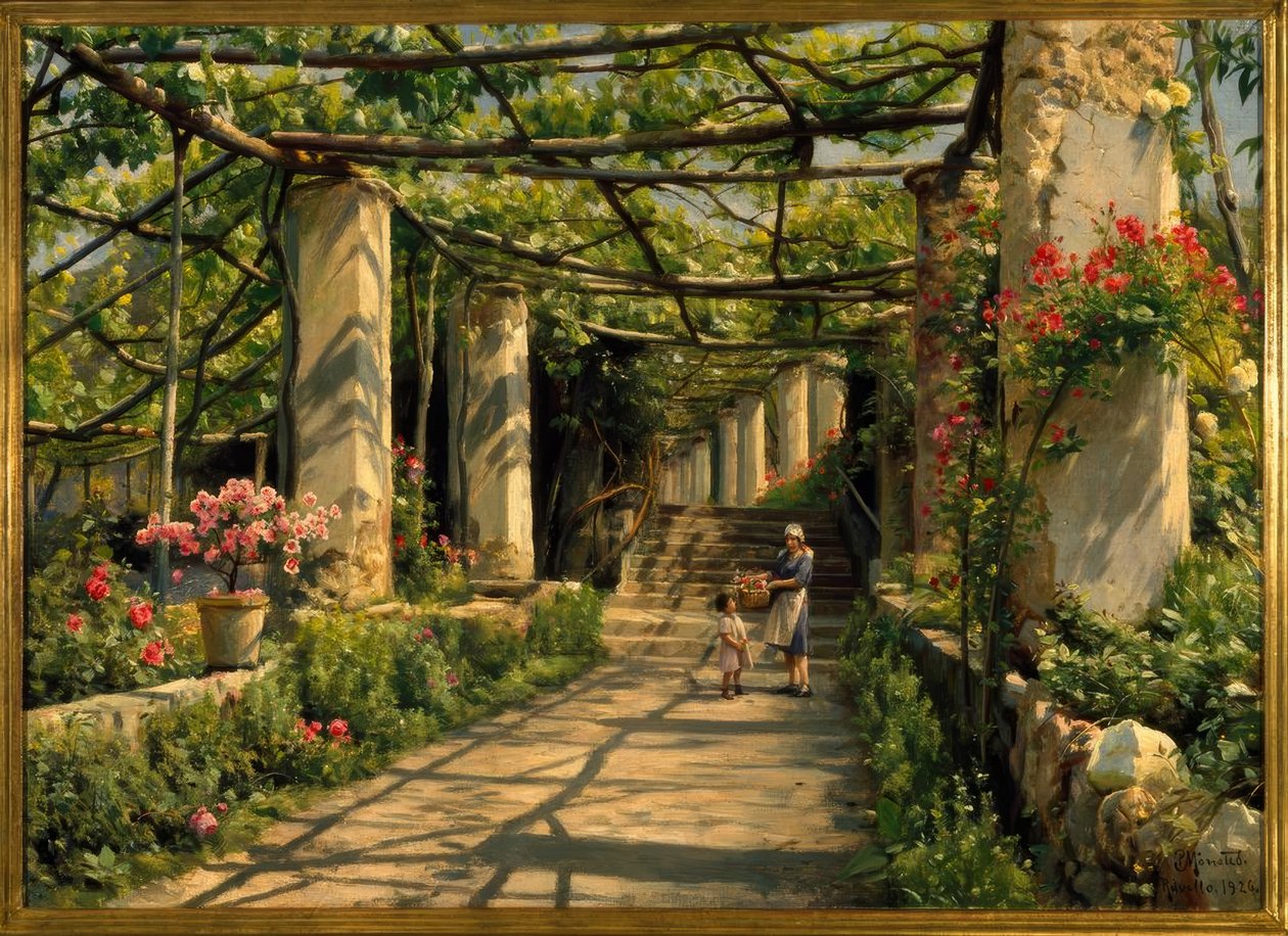 Pergola i Ravello av Peder Monsted