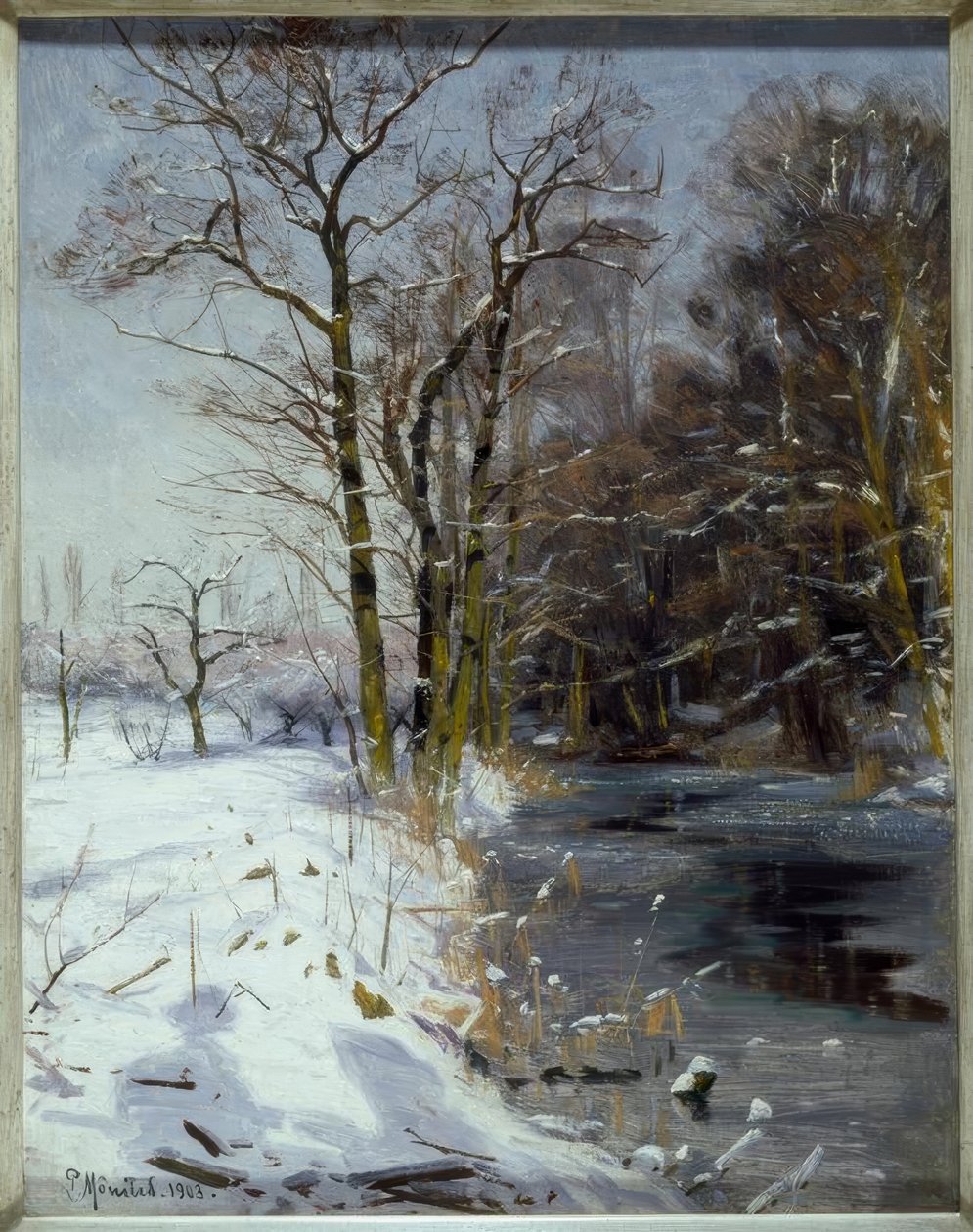 Solrik vinterdag av Peder Monsted
