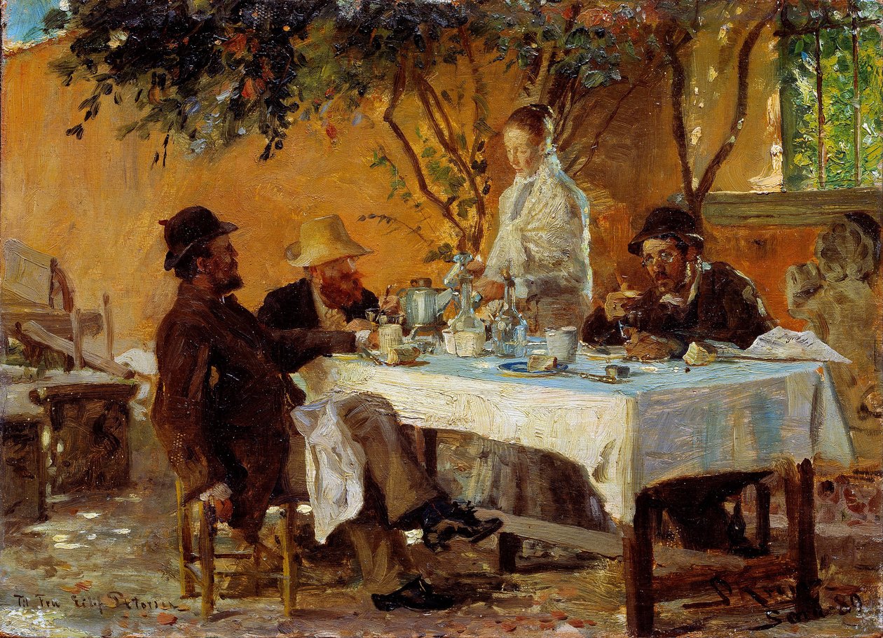 Frokost i Sora av Peder Severin Krøyer