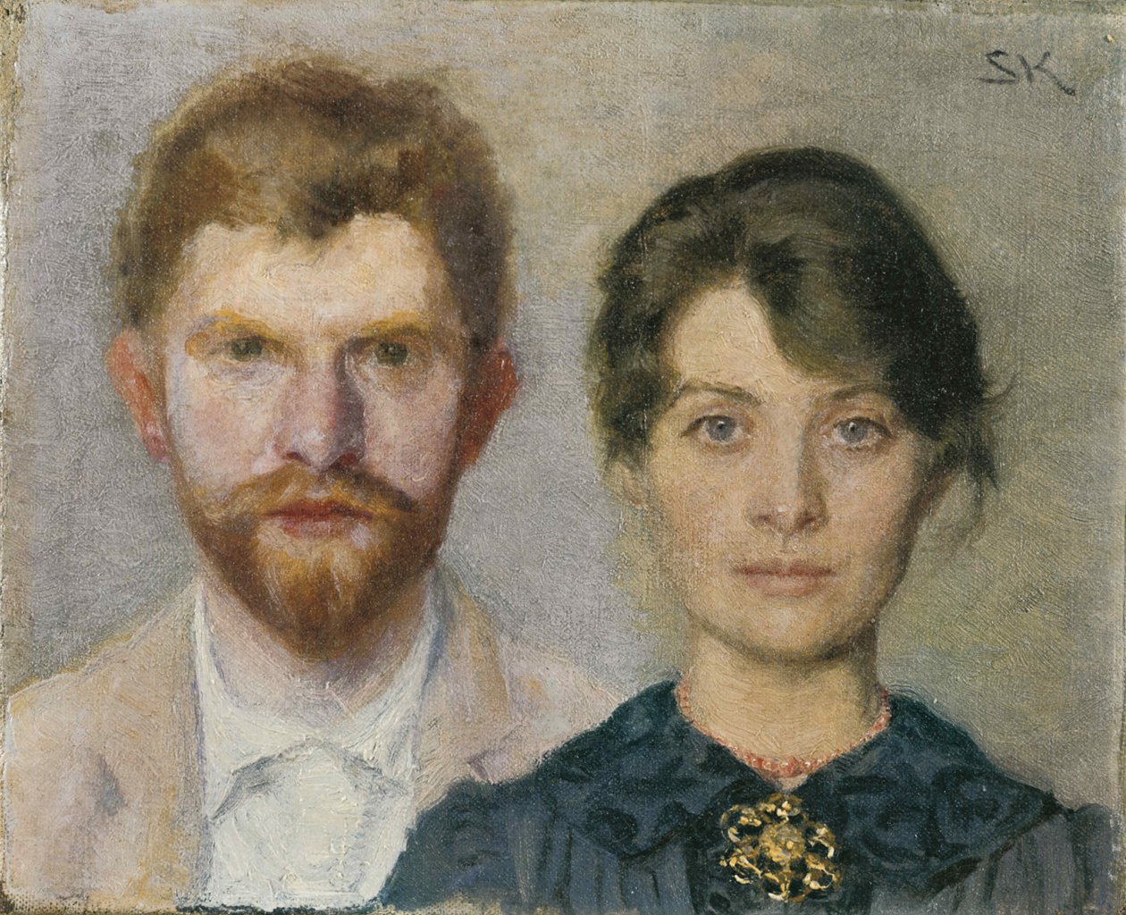Dobbeltportrett av Marie og Peder Severin Krøyer, 1890. av Peder Severin Krøyer