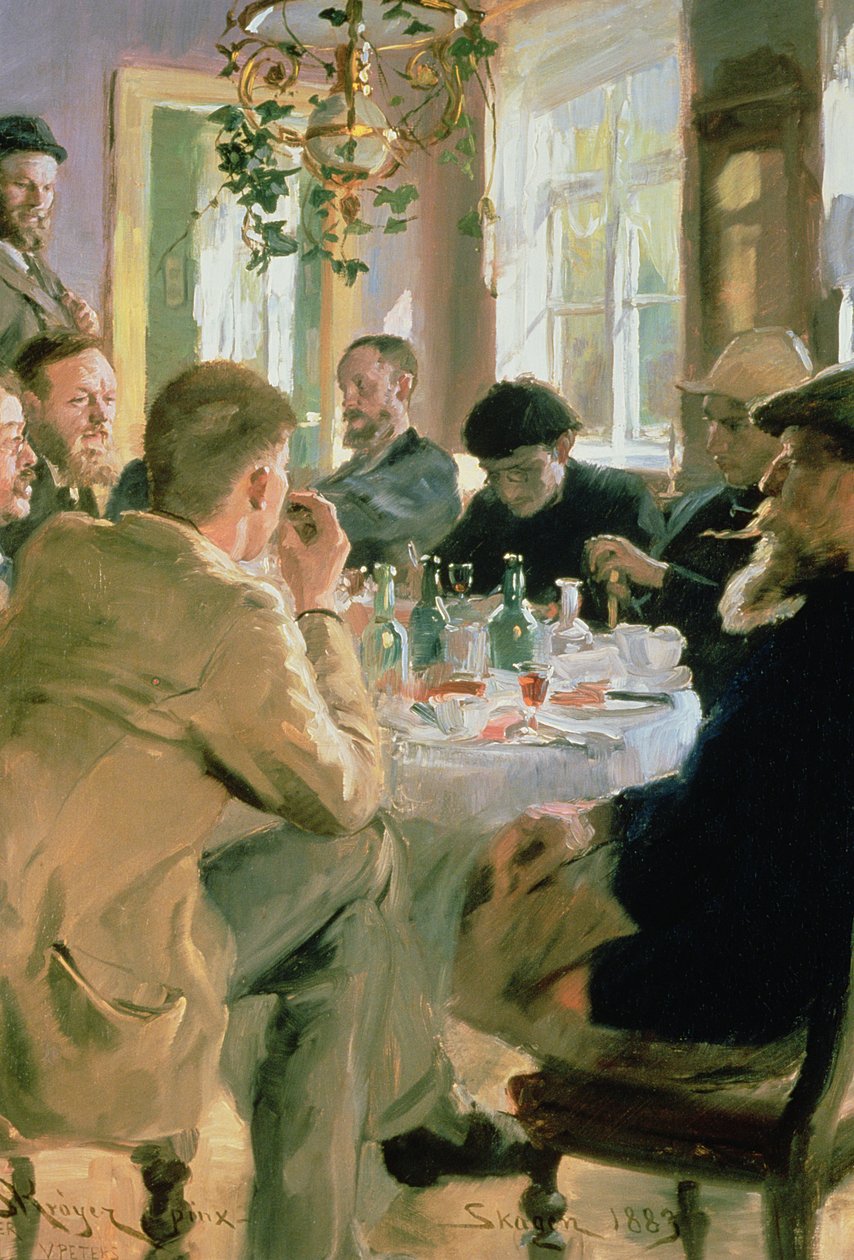 Lunsjtid, 1883 av Peder Severin Krøyer