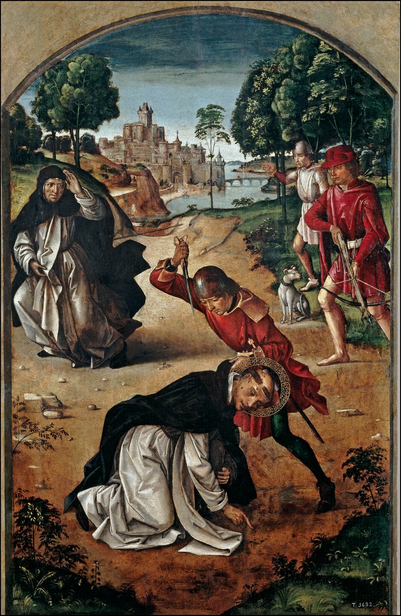St. Peter Martyrens død av Pedro Berruguete