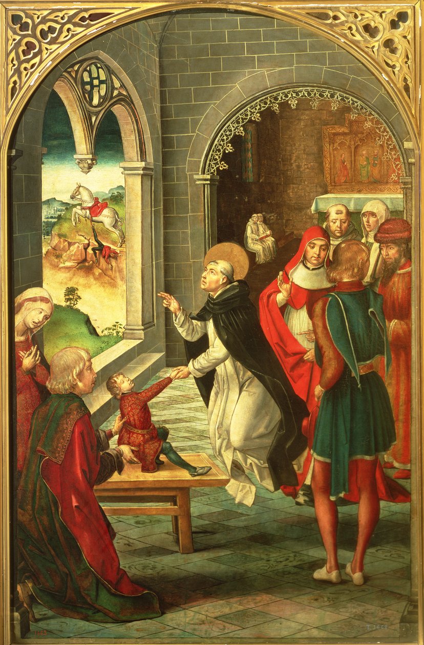 St. Dominic gjenoppliver en ung gutt av Pedro Berruguete