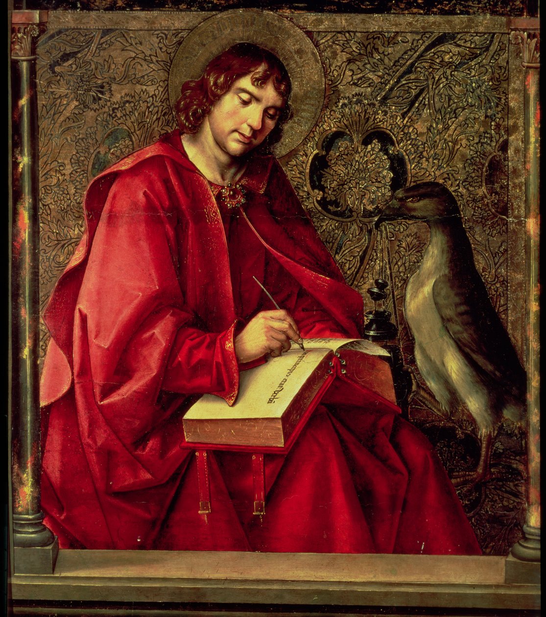 St. Johannes evangelisten, fra St. Thomas-altertavlen av Pedro Berruguete