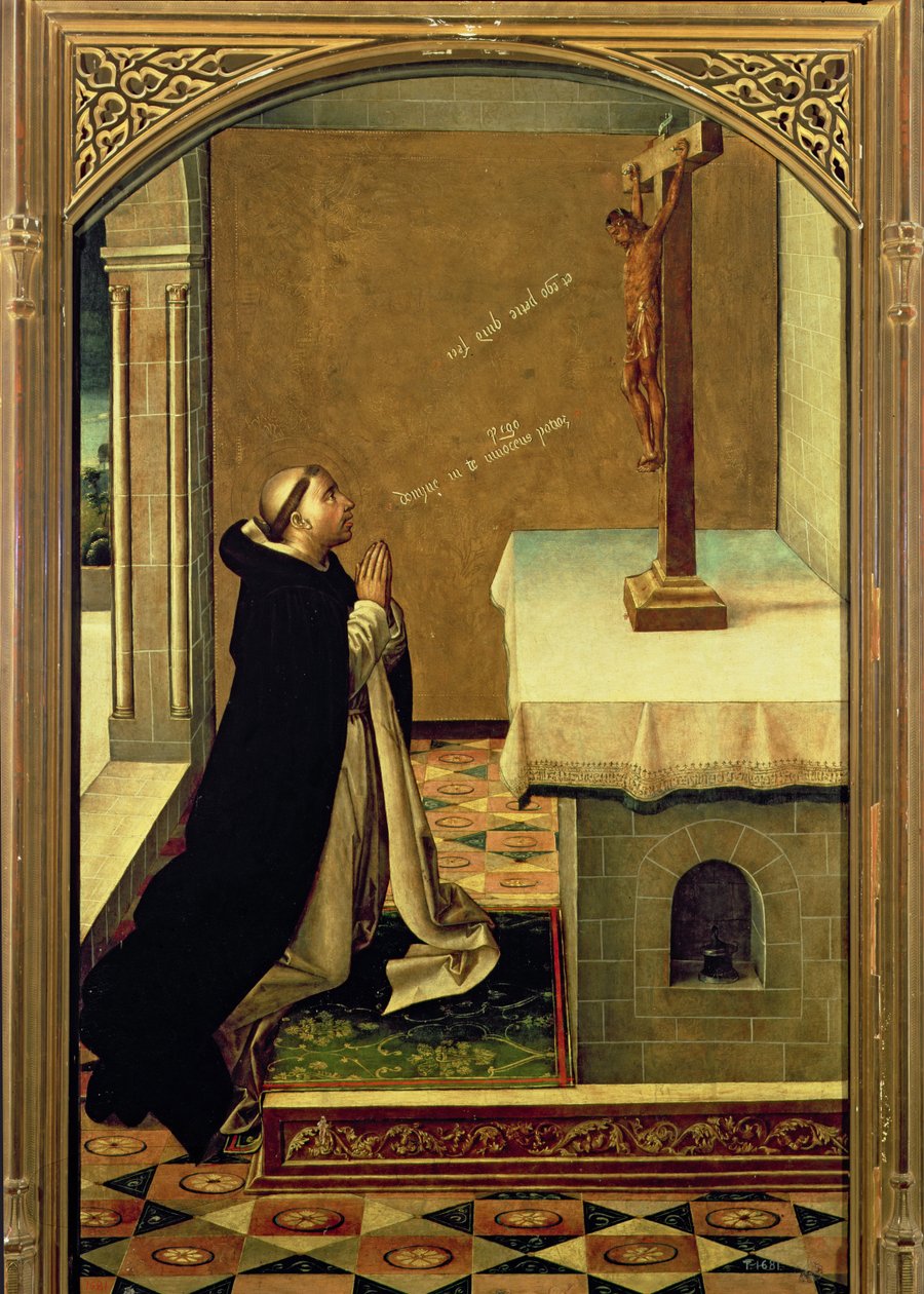 St. Peter Martyr (ca. 1205-52) ved bønn av Pedro Berruguete