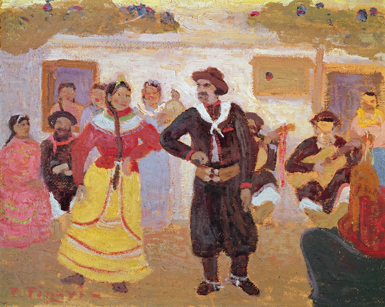 Gaucho dans av Pedro Figari